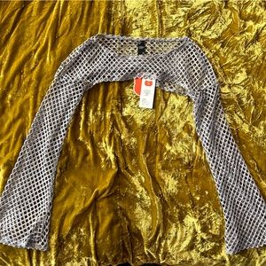 Lilac/Grey crochet Bolero